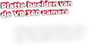 Platte beelden van de VR 360 camera